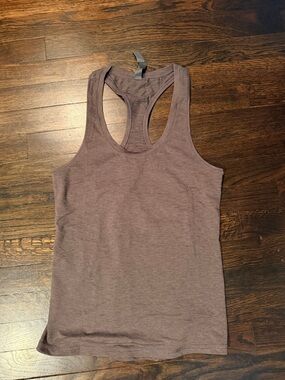 Vuori Racerback Brown Tank Top Size S